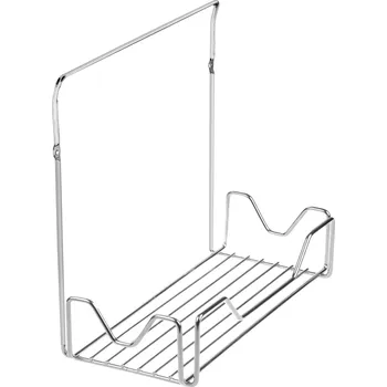 Drátěná police Koupelnová polička ABJ, na koupací potřeby, nástěnná, chromová