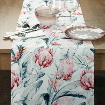 ubrus UBRUS GARDEN 40 X 180 CM BÍLÝ