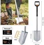 Fiskars Rýč Xact 1066732 teleskopický,špičatý