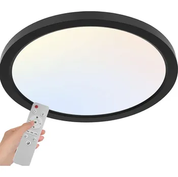 LED Stropní Stropní svítidlo stmívatelné 24W, stropní svítidlo s dálkovým ovládáním, 3200LM