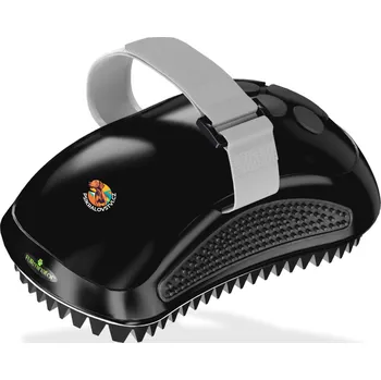 Kosmetika pro psa Curry Comb FURminator kartáč masážní Large pro Velké psy Černý