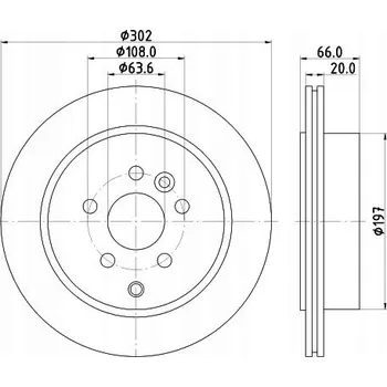 Brzdový kotouč HELLA BRZDOVÝ KOTOUČ 8DD 355 118-921
