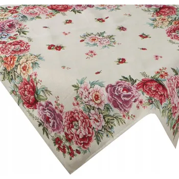 ubrus Gobelínový ubrus/prostírání 100x100 cm s květinovým vzorem