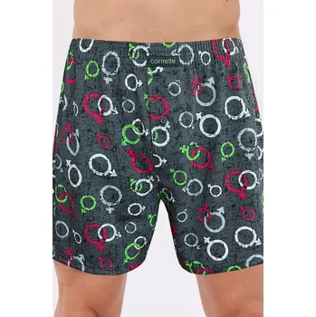 Pánské spodní prádlo Cornette trenýrky classic 011/190 - vzor, 3XL (Pánské bavlněné trenýrky Cornette Classic)