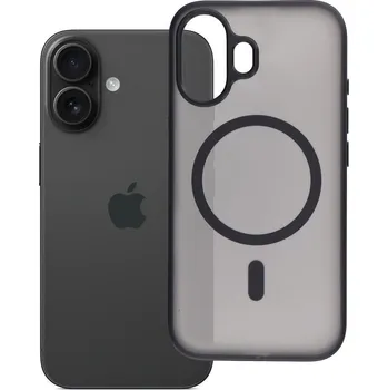 Náhradní kryt pro mobilní telefon Kryt Flexline Mag Cover s MagSafe pro iPhone 16 Black
