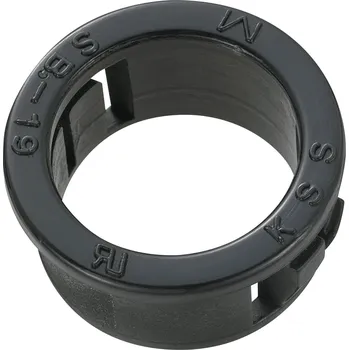 TRU COMPONENTS TC-SBR19M203 kabelová průchodka 15.8 mm, max. tloušťka desky 3.2 mm, polyamid, černá, 100 ks