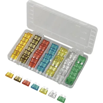 Autopojistky TRU COMPONENTS Plochá pojistka 5 A, 7.5 A, 10 A, 15 A, 20 A, 25 A, 30 A 70 díly