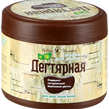 Vlasová regenerace DEHTOVÁ MASKA NA VLASY - březový dehet 300 ml N.C. - NEVSKAYA KOSMETIKA
