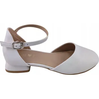 Dámské sandále Dívčí sandály na podpatku NEWS 5603 bílé vel. 35