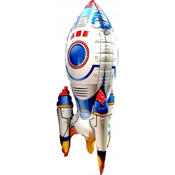 Balónek Fóliový Balónek Rakeť Kosmická 40x65 cm Stojící VESMÍR
