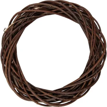 Věnec Hnědý ratanový věnec Riet VI M – 40x7 cm