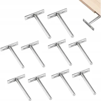 Dílenský regál NEVIDITELNÉ RAMENO DRŽÁKU POLICE SKRYTÝ NOSNÍK 100MM 10X