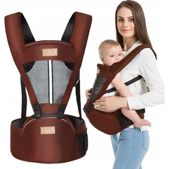 VÍCEÚČELOVÉ NOSÍTKO ERGONOMICKÉ BEDERNÍ NOSÍTKO 25 KG PŘEDNÍ HNĚDÉ