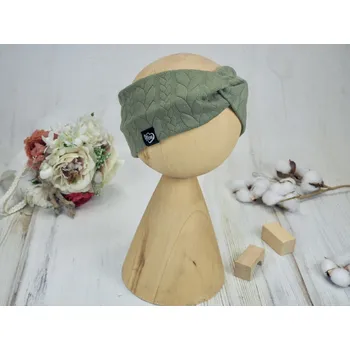 Čelenka Čelenka turban dámská copánková (olive)