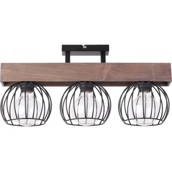 STROPNÍ SVÍTIDLO SIGMA MILAN 3 E27 ČERNÁ / HNĚDÁ 31573