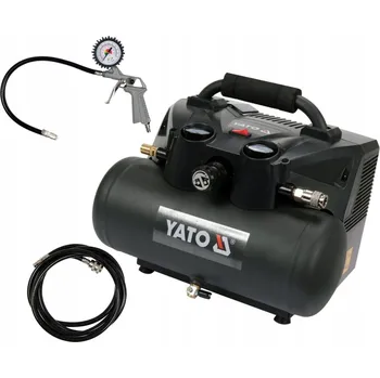Kompresor Akumulátorová kompresorová pumpa 2 x Aku 3Ah bezolejový 6 l 8 bar Yato YT-23241