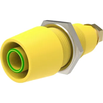 Elektrická zásuvka Schützinger DI SAB 9430 Au / GNGE bezpečnostní montážní zásuvka 4 mm Rovná zelenožlutá 1 ks