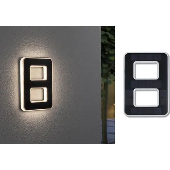 Stojací lampa Paulmann 79849 4000870798492 solární osvětlení čísla domu Energetická třída (EEK2021): A (A - G) 0.20 W teplá bílá černá