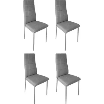 Jídelní židle Sada 4 ks jídelních židlí Bron šedá