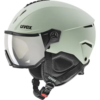 Uvex Instinct visor - oxid green matt/mirror silver smoke (S2) 53-56