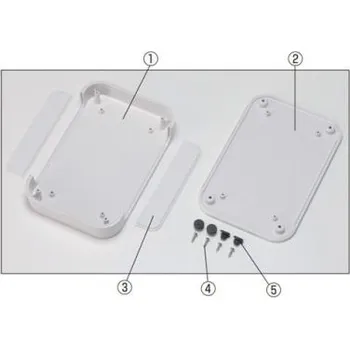 Rozvaděč Skříň, řada: PF IP40 barva Šedá ABS 240 x 240 x 42.5mm