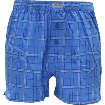 Trenýrky Pánské trenky s jemným vzorem Andrie PS 5956 modrá velikost 3XL