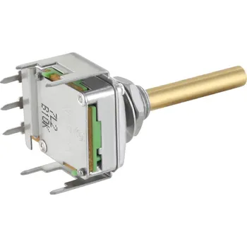 Potenciometr Alpha RD1601F40B430R6B10KM, RD1601F40B430R6B10KM otočný potenciometr, Mono, 0.2 W, 10 kΩ, 1 ks