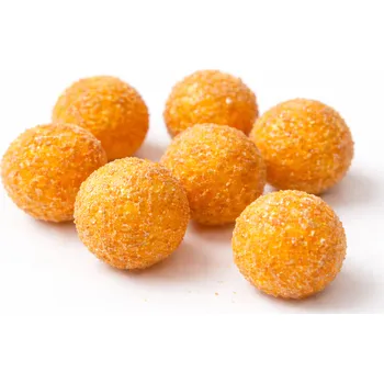 Jedlá dekorace na dort Cukrové perly velké zlaté s třpytkami 12mm (12ks)