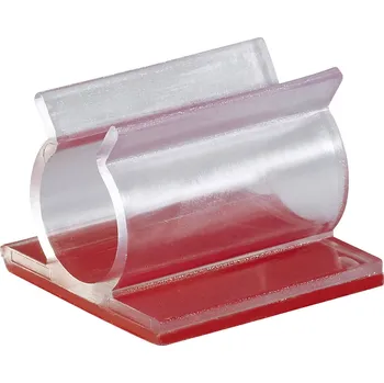 Stahovací páska TRU COMPONENTS 93014c469a úchytka samolepicí 1386635 Průměr kabelového svazku (rozsah) 9.50 mm (max) transparentní 1 ks