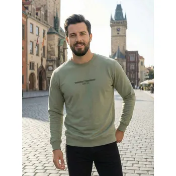 Pánská mikina Pánská moderní mikina bez kapuce, VELIKOST 2XL