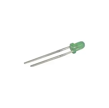 Polovodič Tipa LED 3mm zelená difuzní