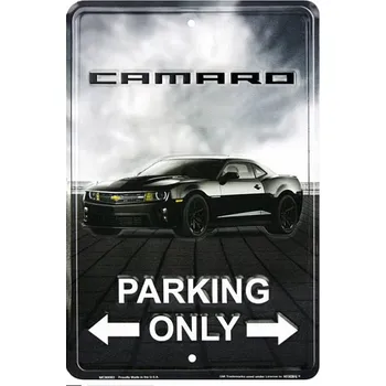 Plechová cedule D.E. metal signs Plechová cedule Camaro Parking Only - 20 x 30 cm
