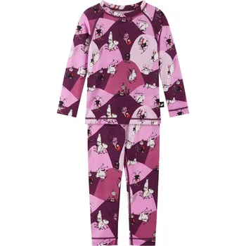 Set dětského termoprádla Reima Moomin Trivsam - Rose pink 104