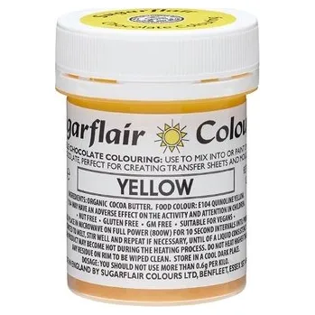 Čokoláda Sugarflair čokoládová barva ŽLUTÁ 35g