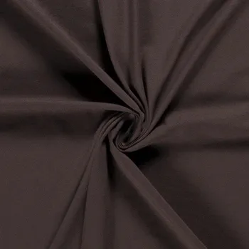 BIO bavlněný úplet jednolíc čokoládově hnědá 200 g/m2 - PŘEDOBJEDNÁVKA