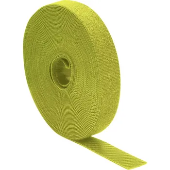 Zip Quadrios 25CA524 pásek se suchým zipem, ke spojování, háčková a flaušová část, žlutá, metrové zboží