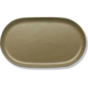 Talíř Serax, Oválné servírovací talíře Surface, 25 cm, tmavě zelené, 2 ks - Formadore