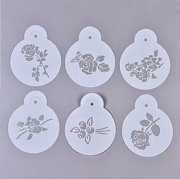 MyCreativ Plastová šablona, RŮŽE, 13.4x10.9cm, 6ks/bal.