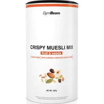 Anabolizér GymBeam Crispy Muesli Mix 420 g ovoce a semínka