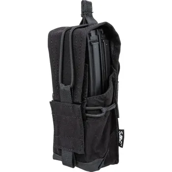 Airsoft SATAC SATAC univerzální MOLLE sumka na 2 puškové zásobníky - Černá