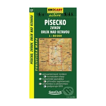 Písecko, Zvíkov, Orlík nad Vltavou 1:50 000 - SHOCart SHOCart