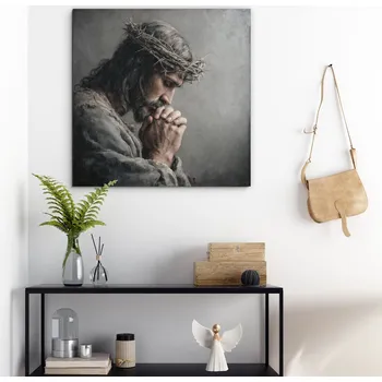 Obraz Dřevěný obraz - Ježíš v modlitbě | DUBLEZ