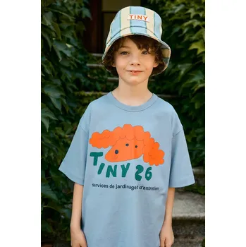 Chlapecké tričko Dětské bavlněné tričko Tinycottons RED DOG GRAPHIC TEE SS26.040 modrá 50X, vel. 104