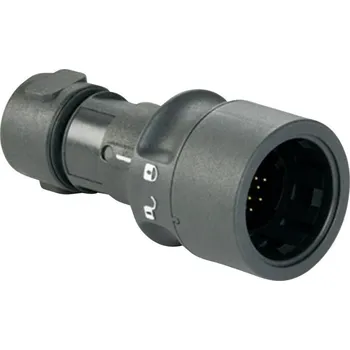 Elektrický konektor Bulgin PXP6010/03S/ST kulatý faston, 1 ks