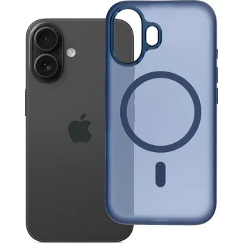 Náhradní díl pro mobilní telefon Flexline Mag Cover kryt s MagSafe pro iPhone 16 tmavě modré