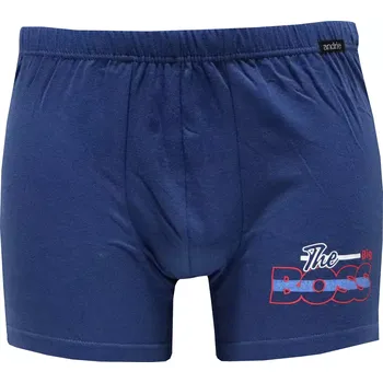 Boxerky Pánské boxerky s potiskem The Boss Andrie PS 5973 navy velikost 3XL