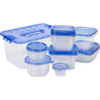 Dóza na potraviny EXCELLENT HOUSEWARE Dóza na potraviny JUMBO sada 27 ks modrá KO-362000020modr