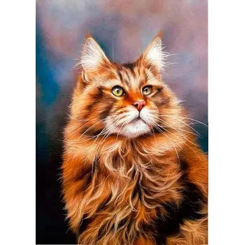 Výtvárné potřeby MyCreativ Diamantové malování, obrázek, KOCOUR,30x40cm