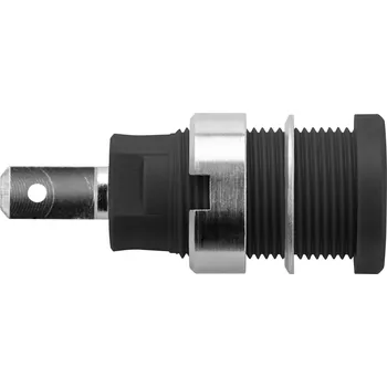 Krokosvorka Schützinger DI SEB 6450 Ni / SW bezpečnostní vestavná zásuvka 4 mm černá 1 ks