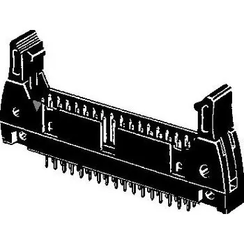Elektrický konektor Konektor, rozteč: 22.86mm, počet kontaktů: 34, počet řad: 2, Samec, Povrchová montáž